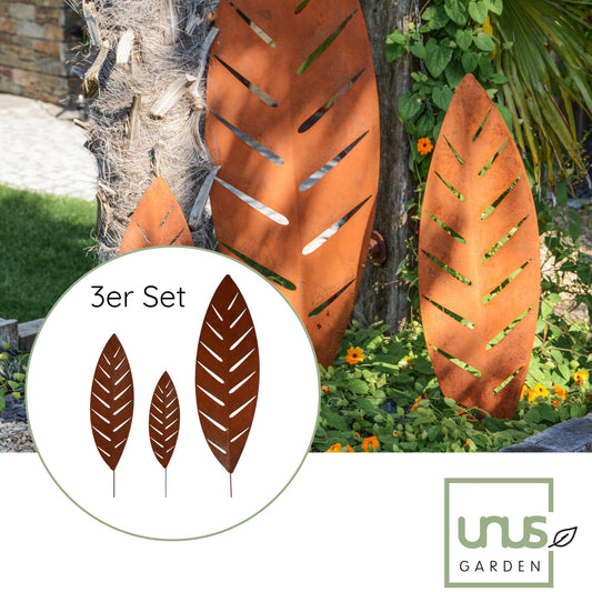 Gartenstecker Palmblätter 3er Set