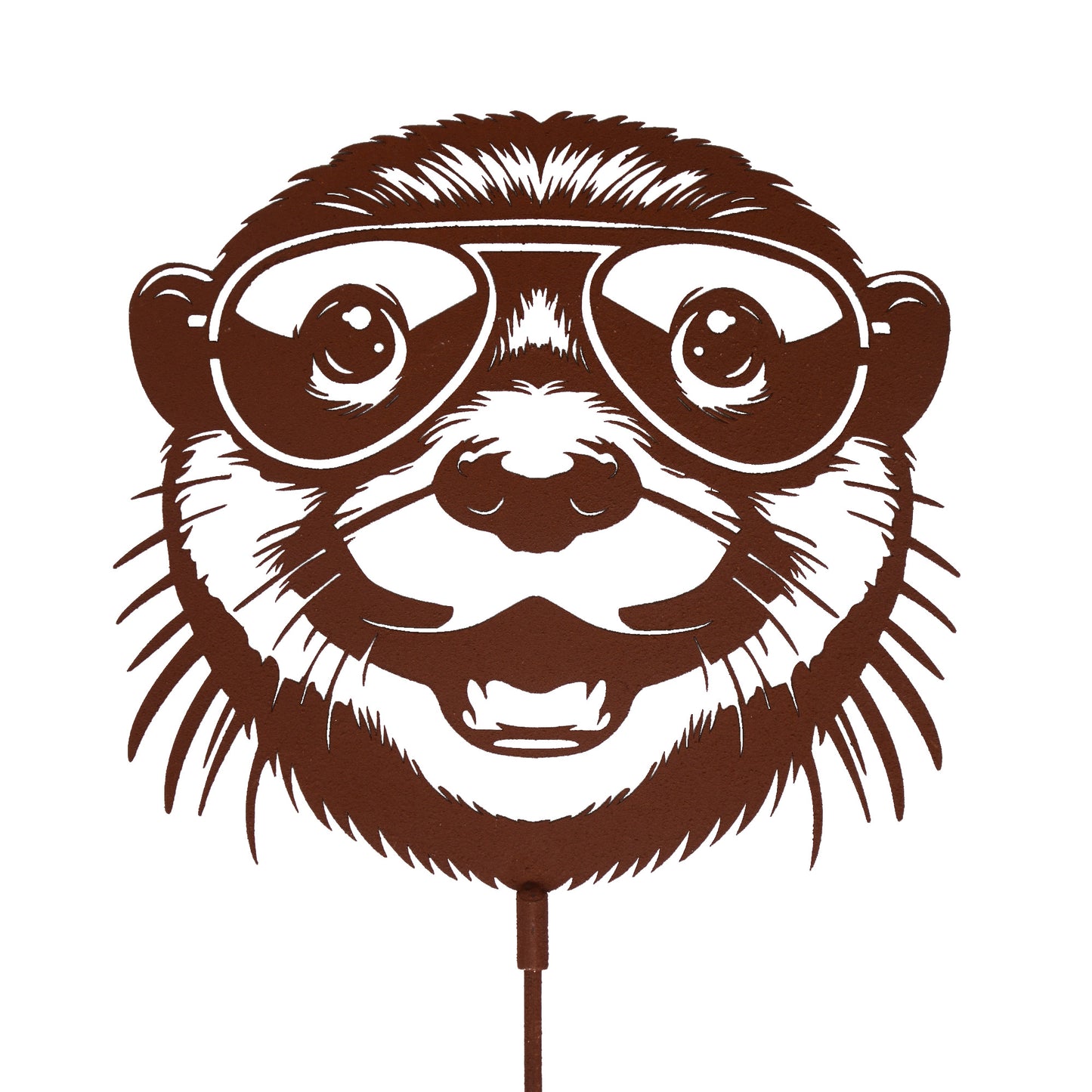 Gartenstecker Otter - Rostoptik