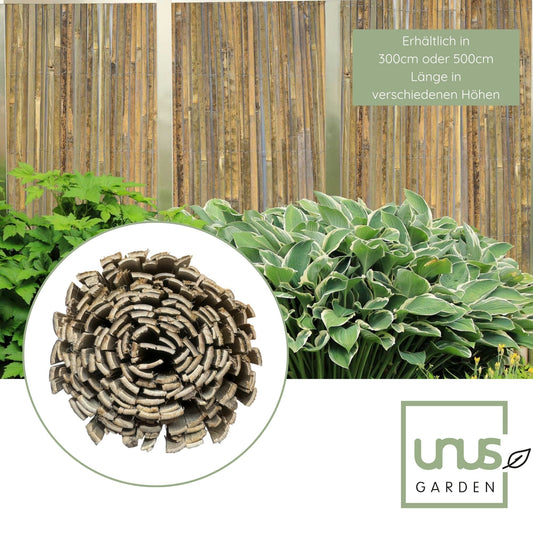 Bambusmatte Sichtschutz flacher Bambus 160x300 cm