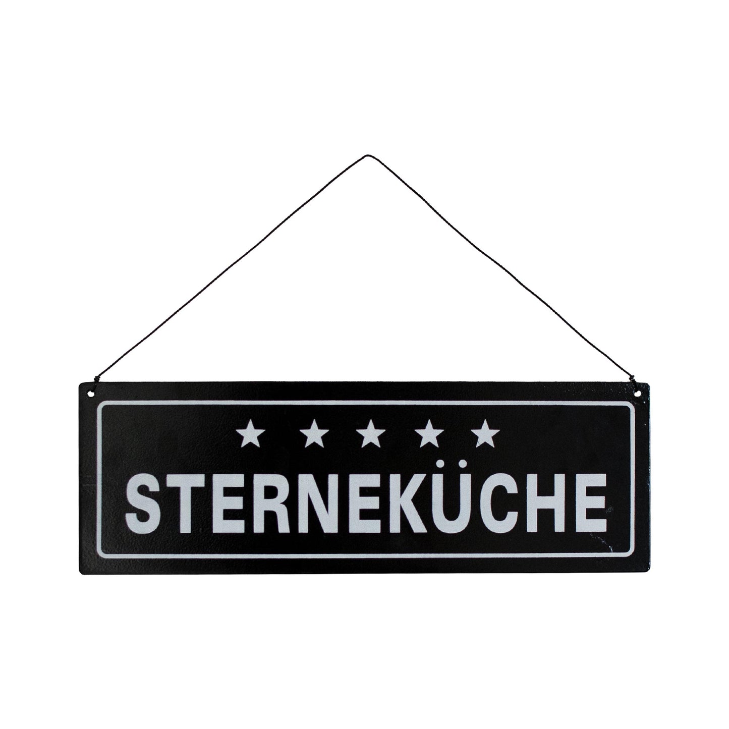 Metallschild Sterneküche #1