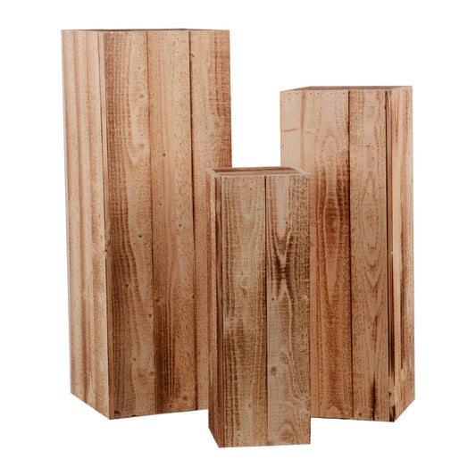 Holzsäulen 3 Set