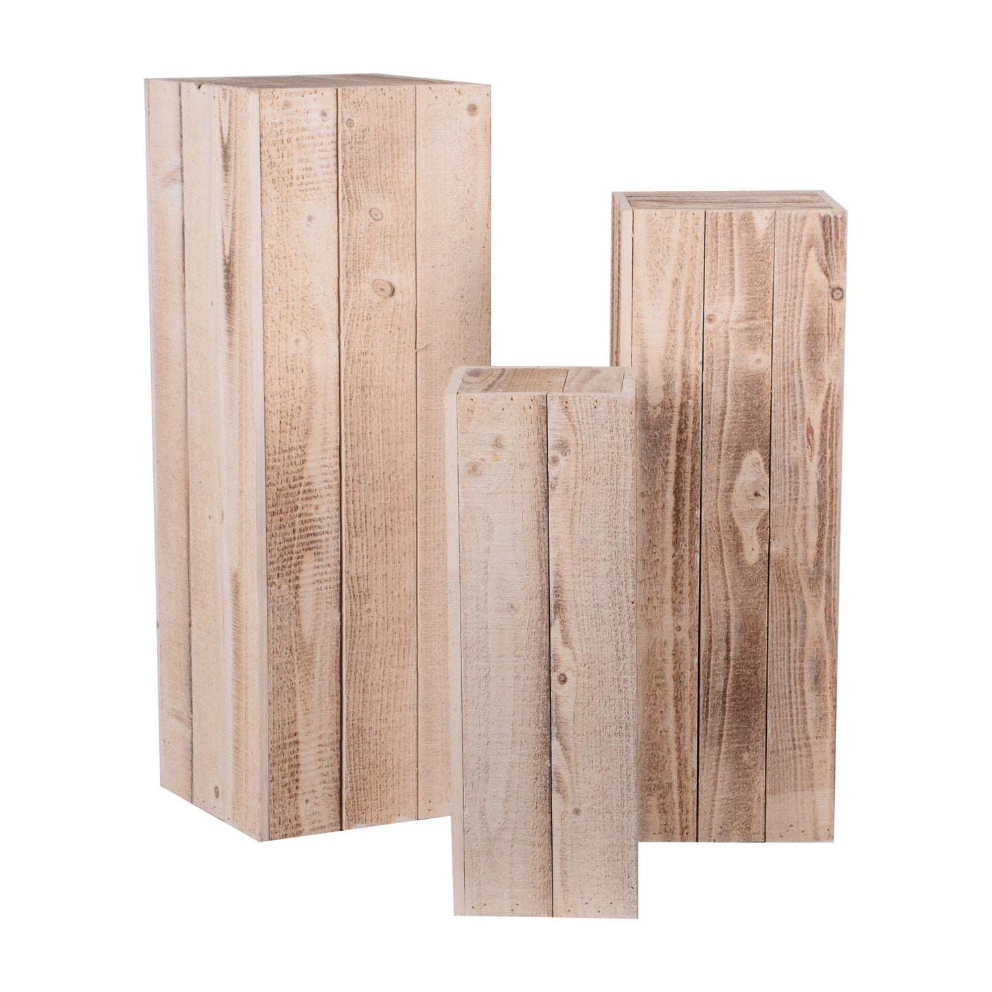 Holzsäulen 3 Set