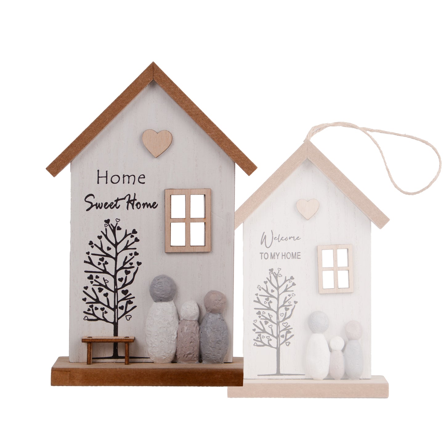 2er Set Holzaufsteller und Holzaufhänger