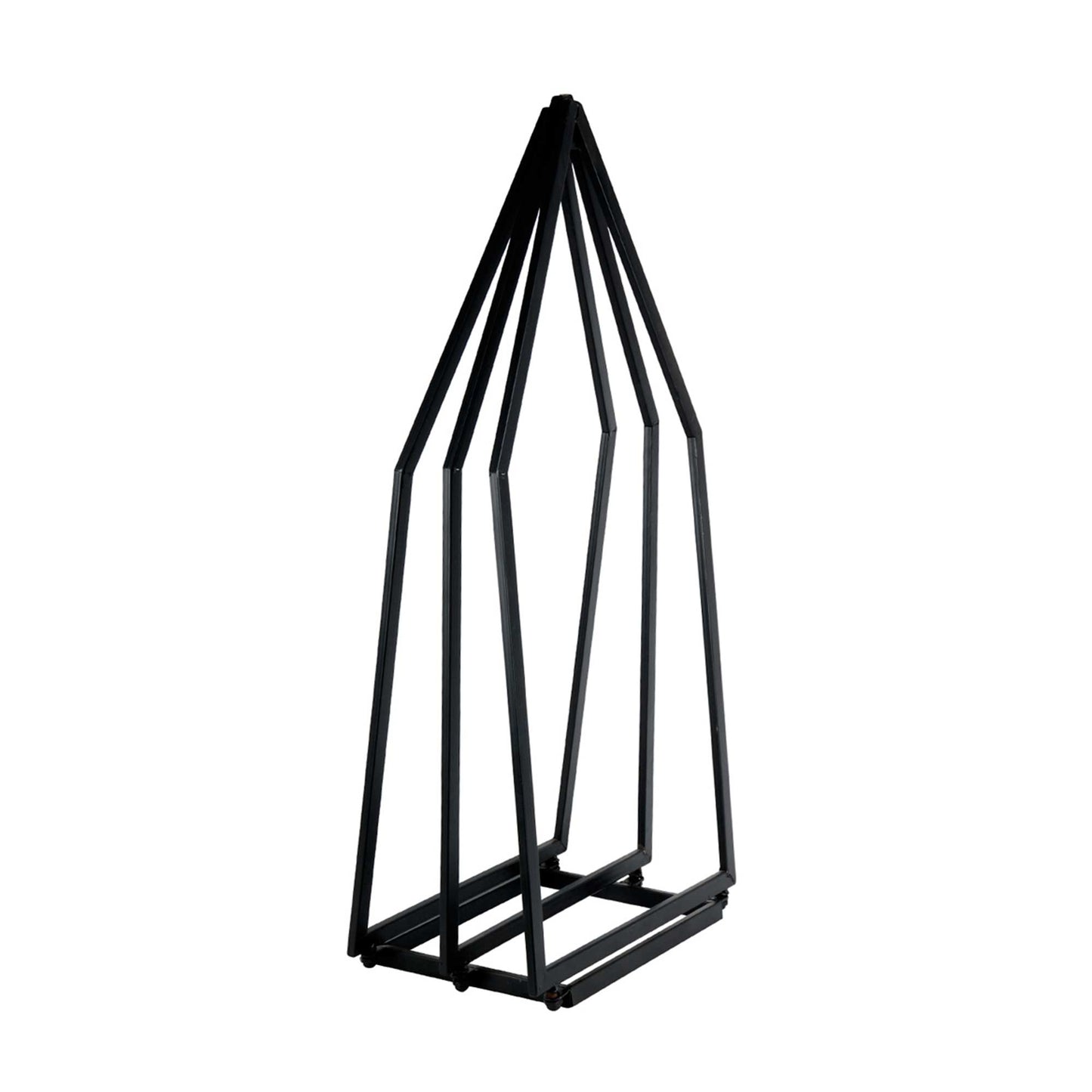 Holzhalter Hausform schwarz