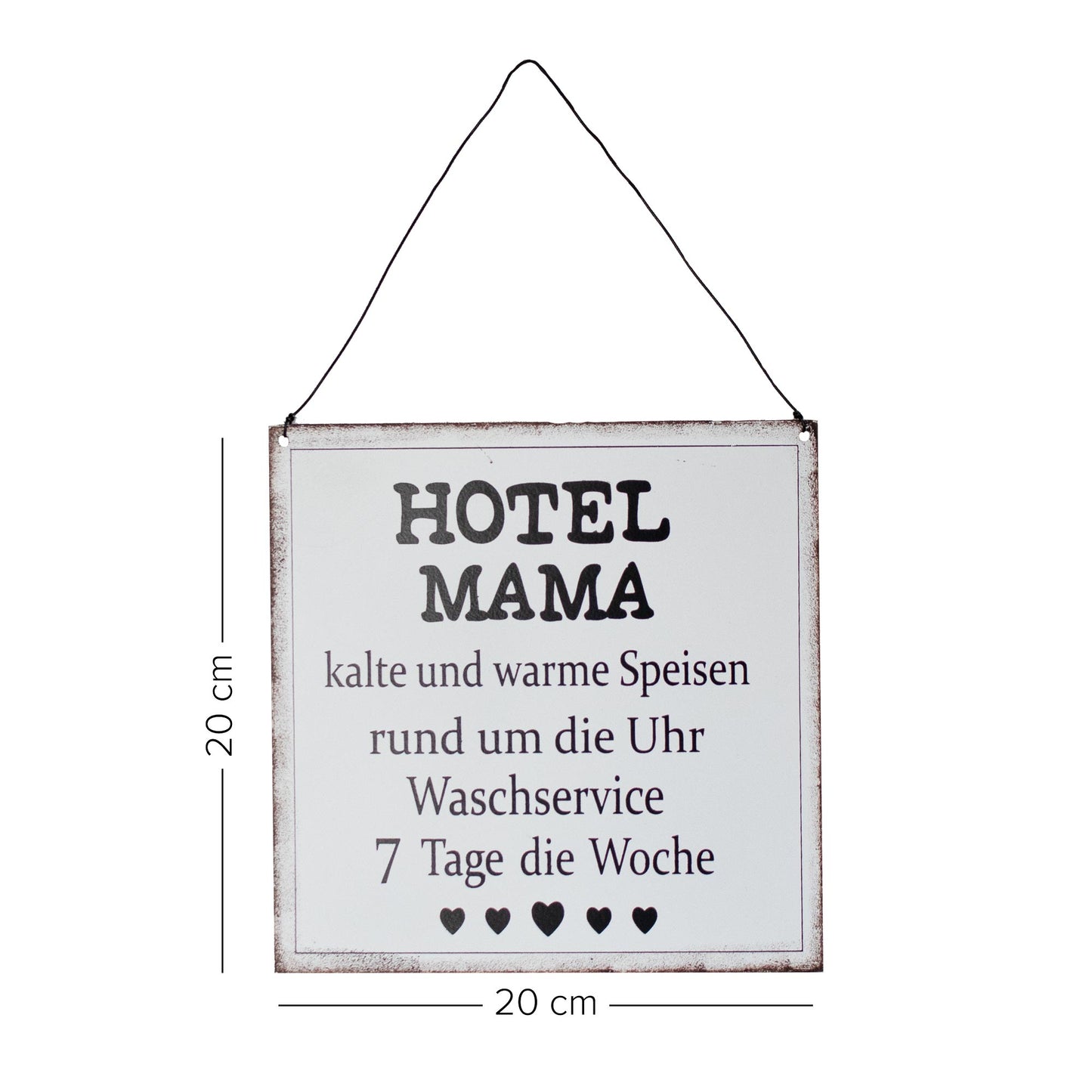 Metallschild Hotel Mama