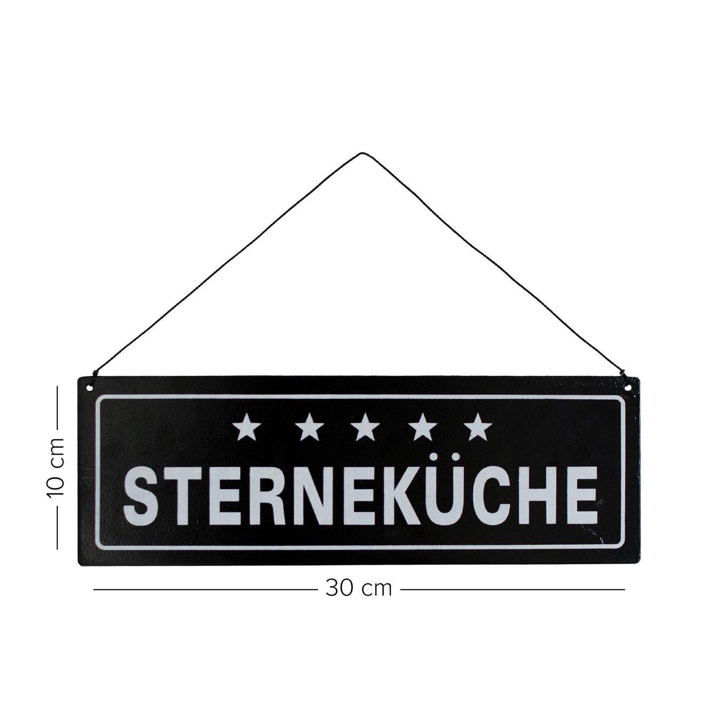 Metallschild Sterneküche #1