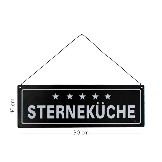 Metallschild Sterneküche #1