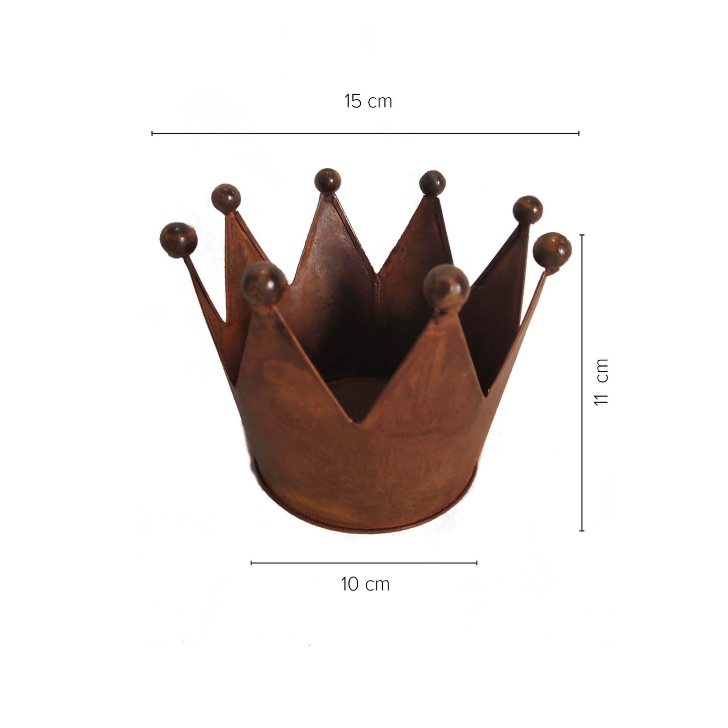 Krone Zink Rost 3er Set Ø15 cm