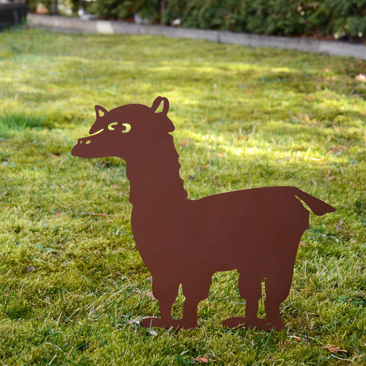 Gartenstecker Rost Alpaka