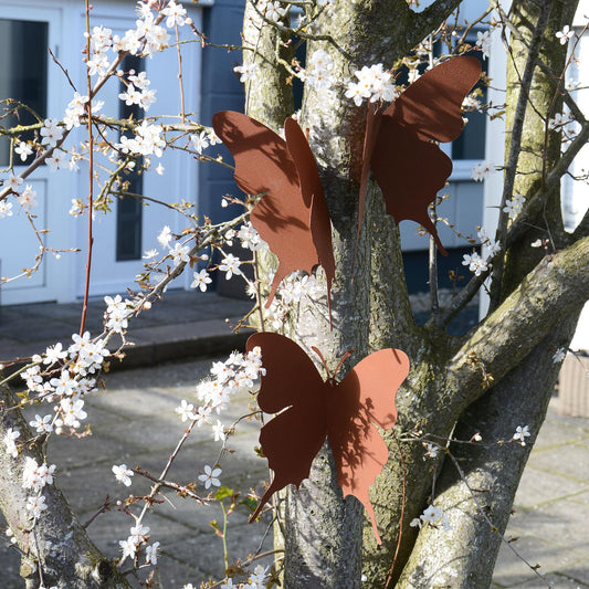 Deko Schmetterlinge Rost 3er Set