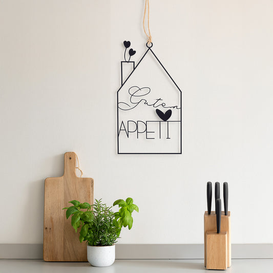 Hänger "Guten Appetit" in schwarz