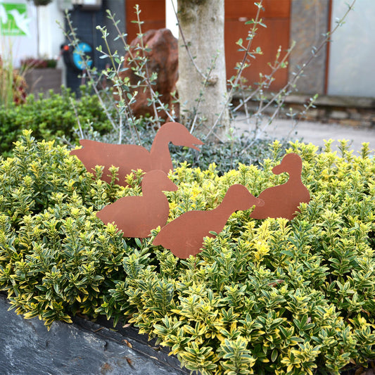 Gartenstecker Entenfamilie 4er Set