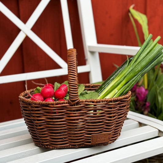 Einkaufskorb in Rattan-Optik für Kinder