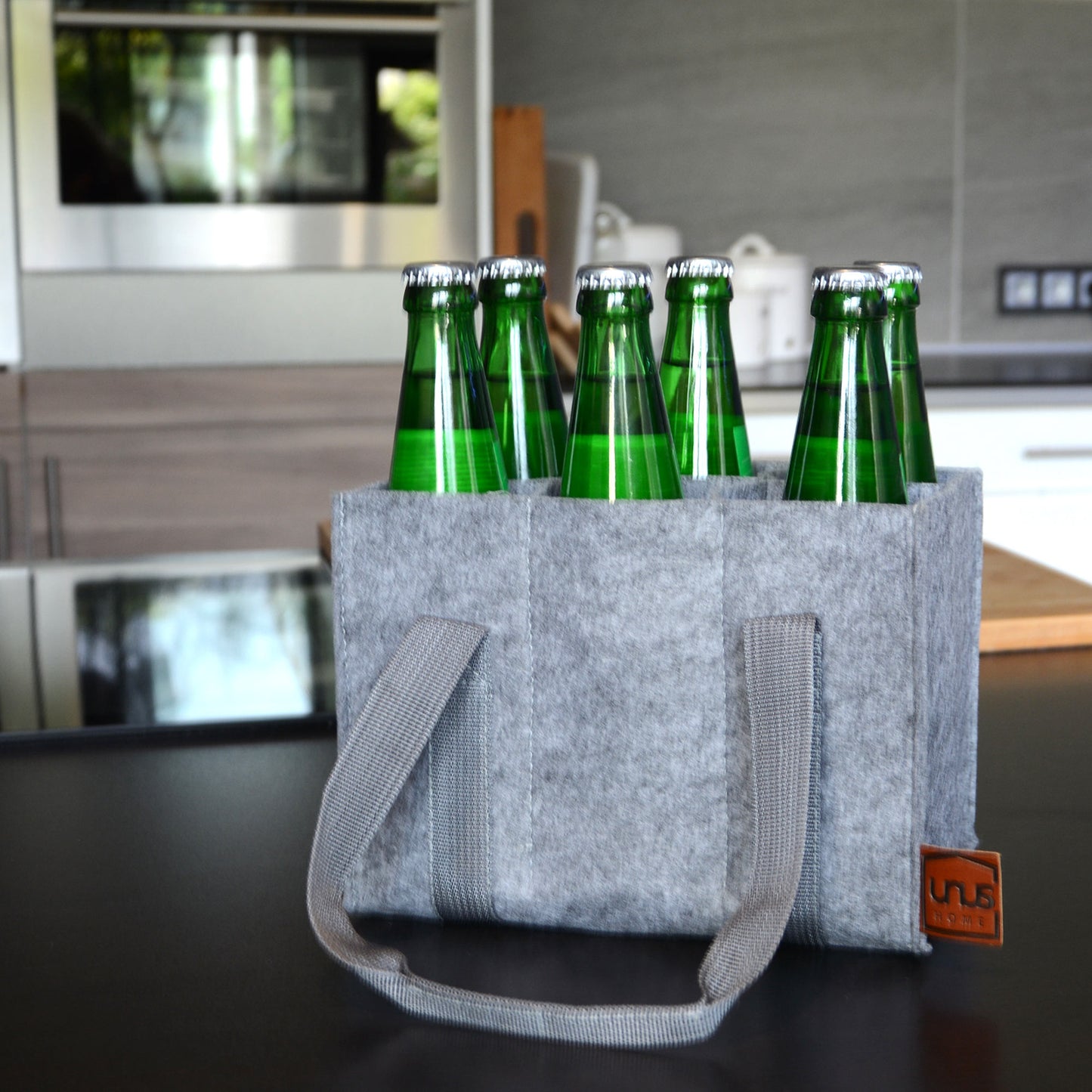 Flaschenhalter Filz für 6 Flaschen
