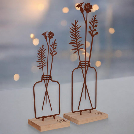 Aufsteller Blumenvase 2er Set