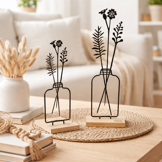 Aufsteller Blumenvase 2er Set