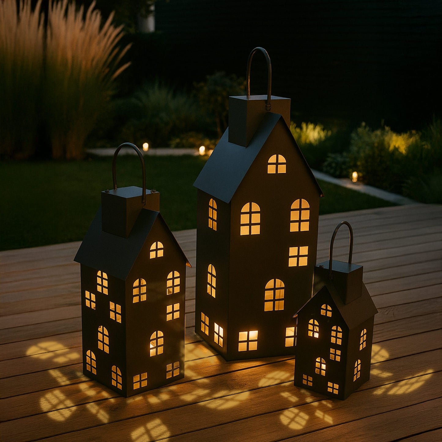 Solar Metall-Häuser schwarz oder grau