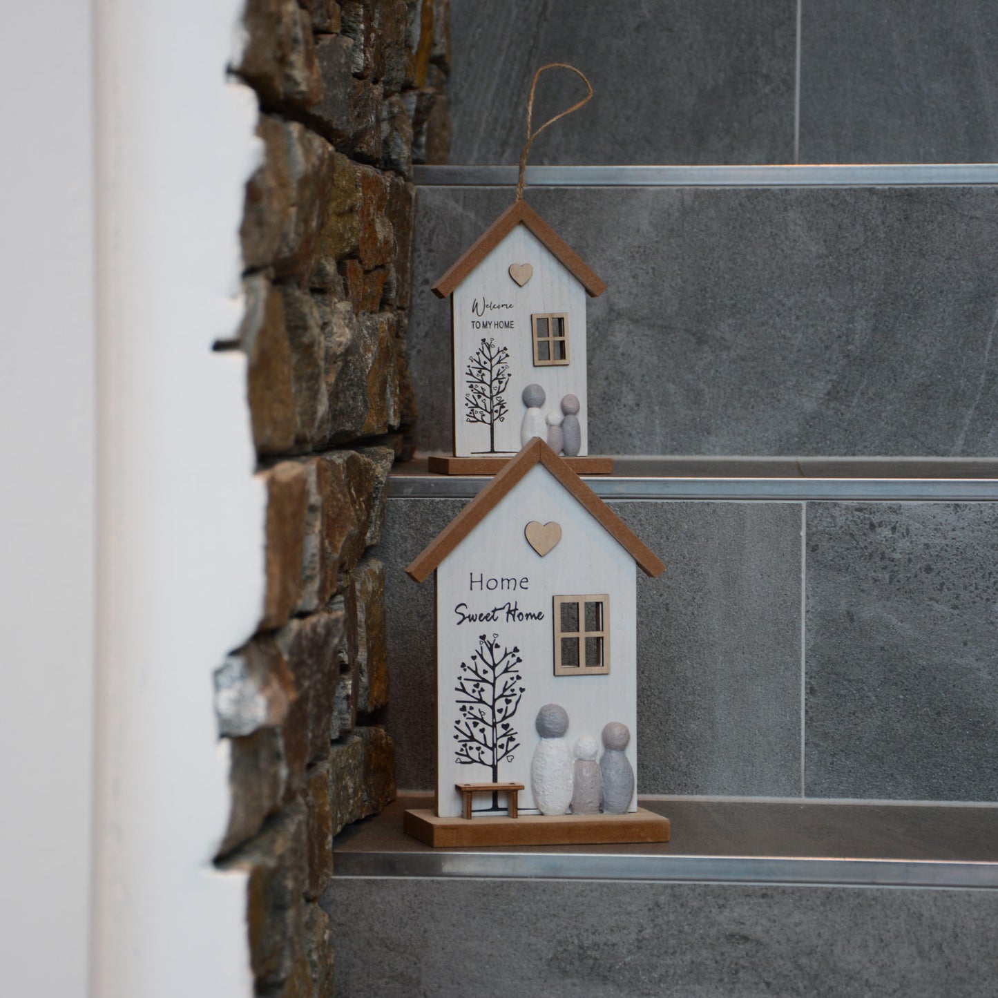 2er Set Holzaufsteller und Holzaufhänger
