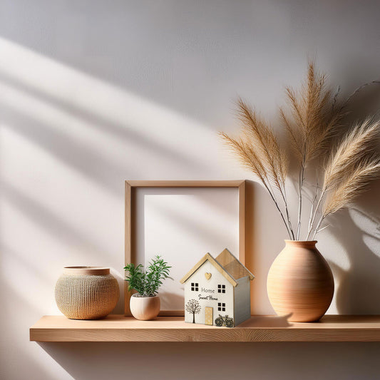 Holz-Haus Aufbewahrungsbox „Home Sweet Home“-Motiv