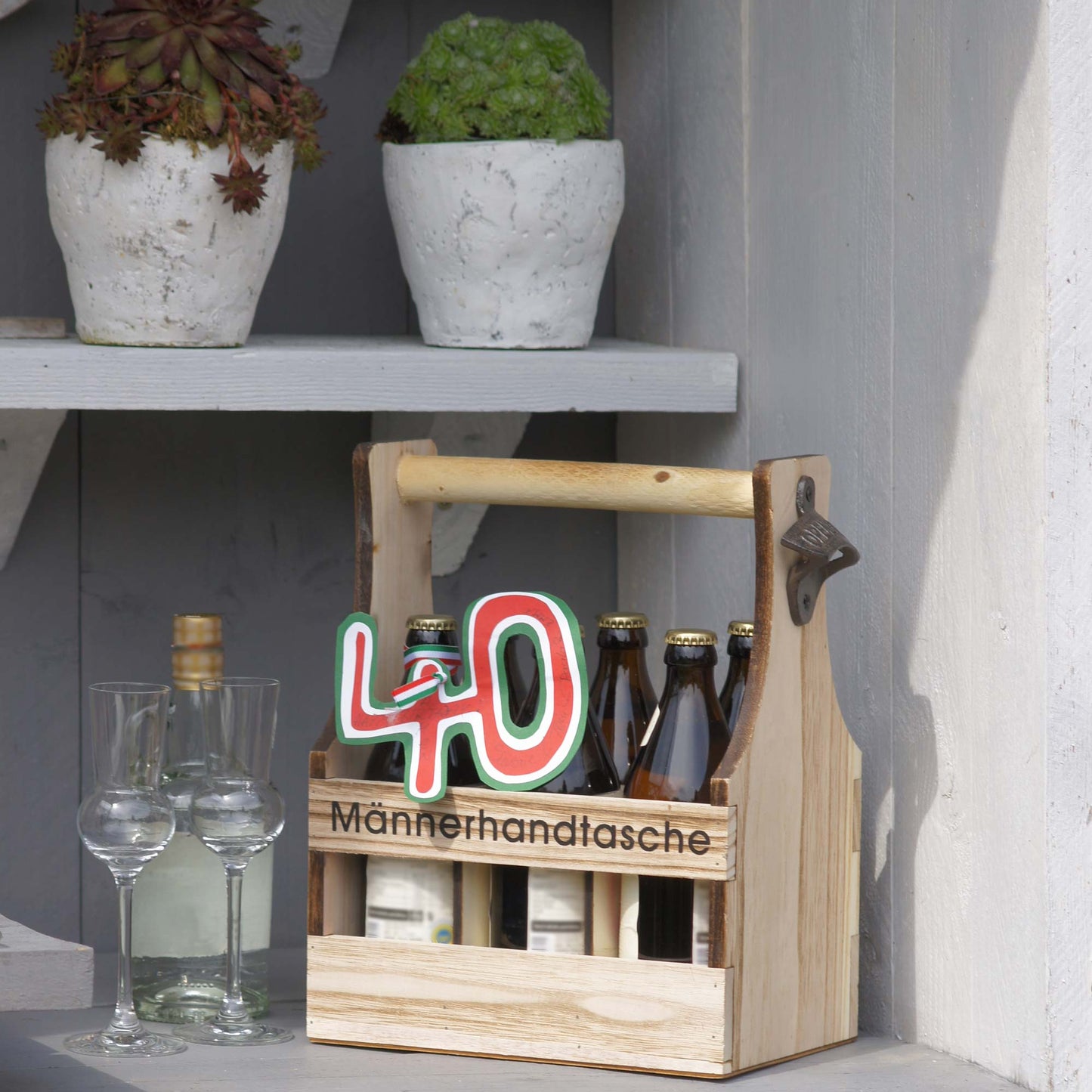 Flaschenträger Männerhandtasche