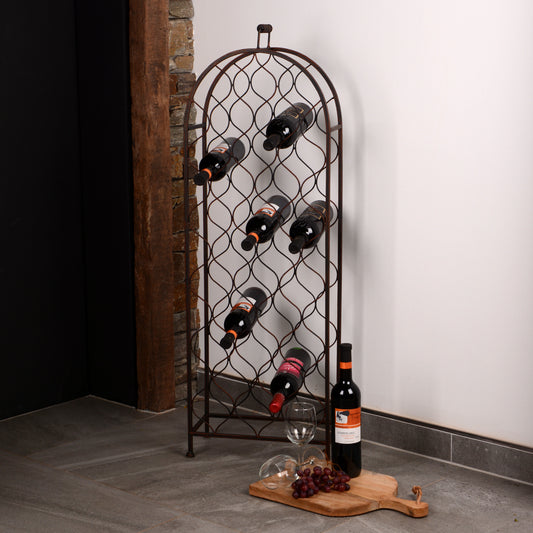 Weinregal Eisen halbrund für 26 Flaschen
