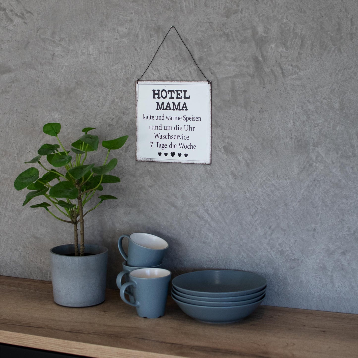 Metallschild Hotel Mama