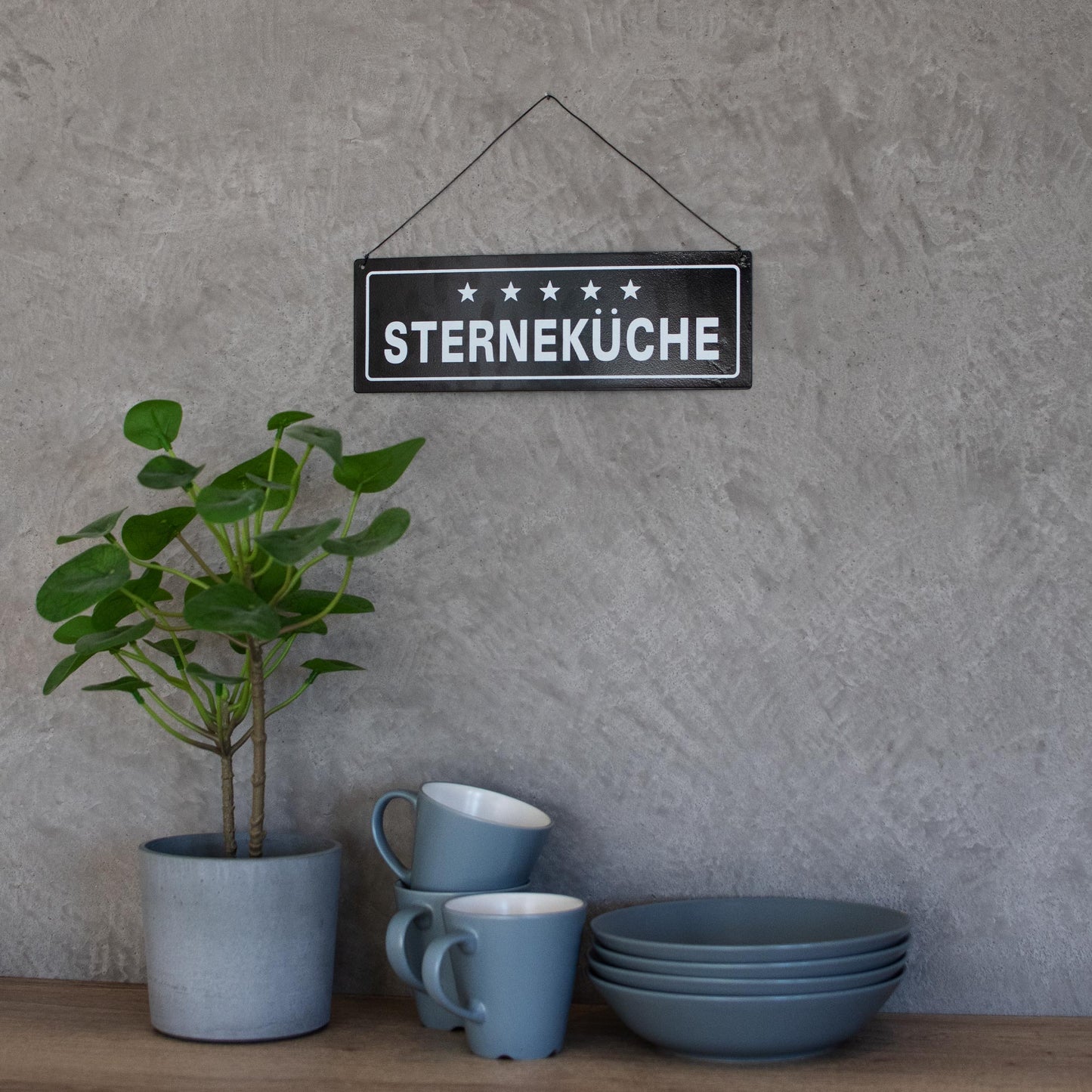Metallschild Sterneküche #1