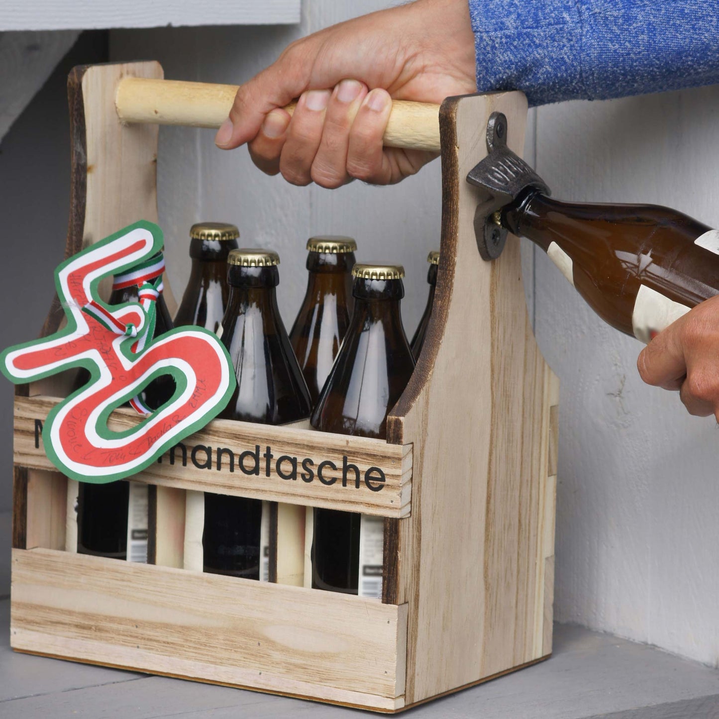 Flaschenträger Männerhandtasche