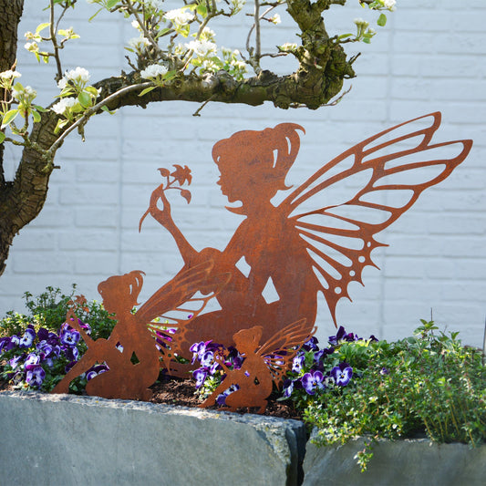 Roststecker Zink Elfe sitzend verschiedene Größen