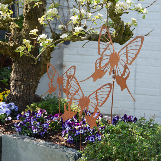 Roststecker Schmetterling mit Wackelfeder verschiedene Größen