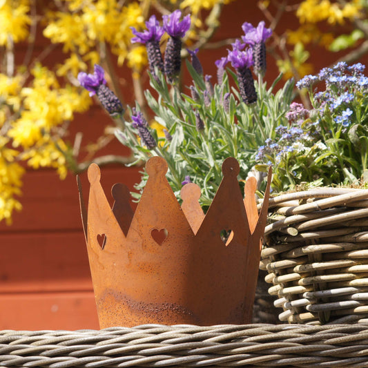 Krone Zink Rost m Herzen Rost Ø18