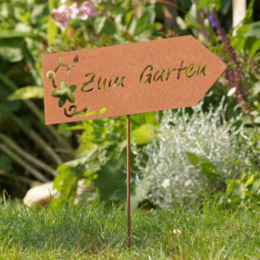 Stecker Rost Schild Zum Garten