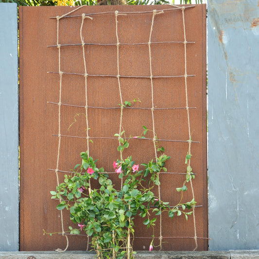 Rankleiter aus Weide mit Juteschnur 115x200cm