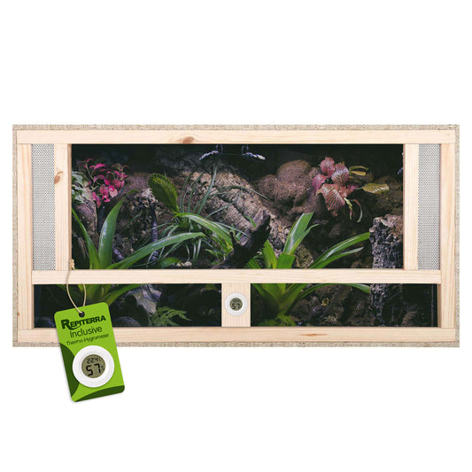 Repiterra Holz Terrarium mit Frontbelüftung 100x60x60 cm