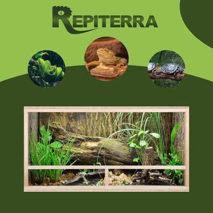 Repiterra Holz Terrarium mit Seitenbelüftung 120x50x50 cm