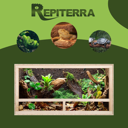 Repiterra Holz Terrarium mit Seitenbelüftung 80x40x40 cm