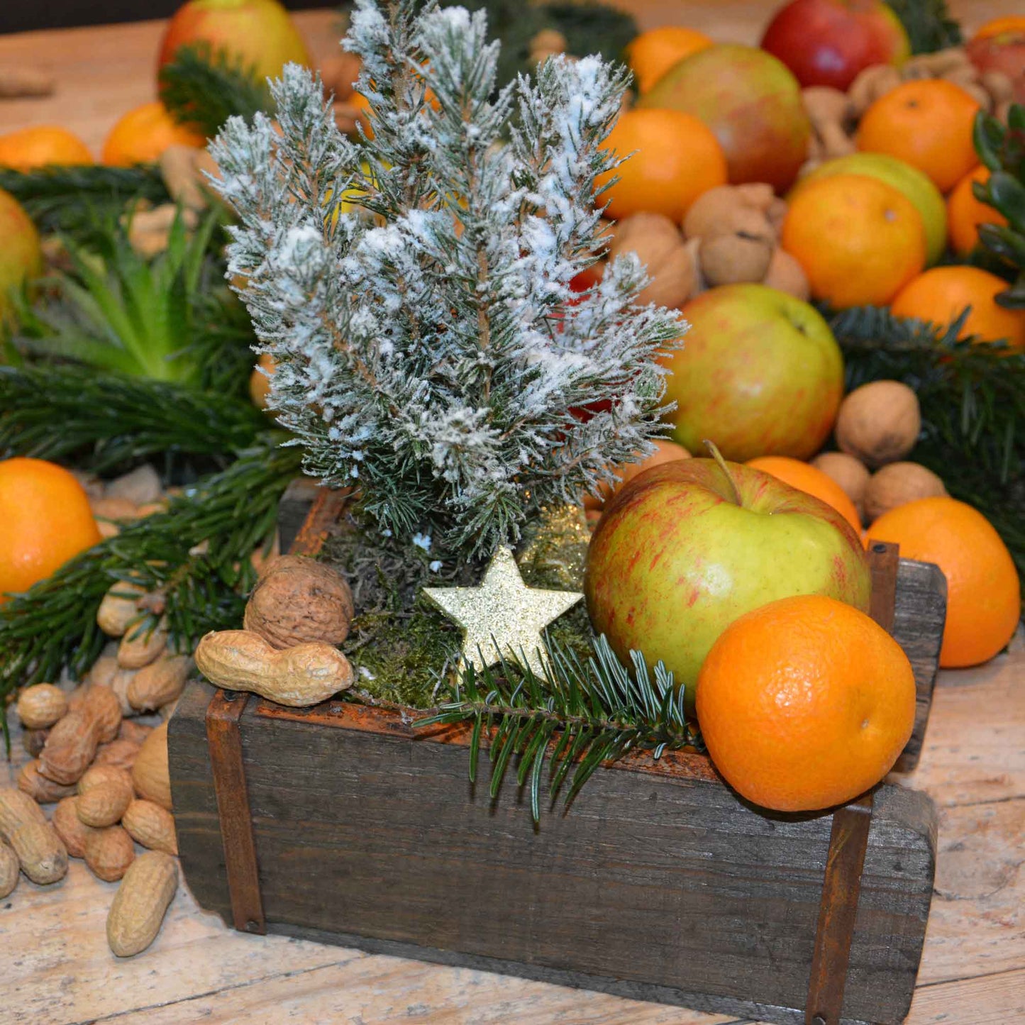 Pflanztopf Ziegelform Holz Natur 2er Set