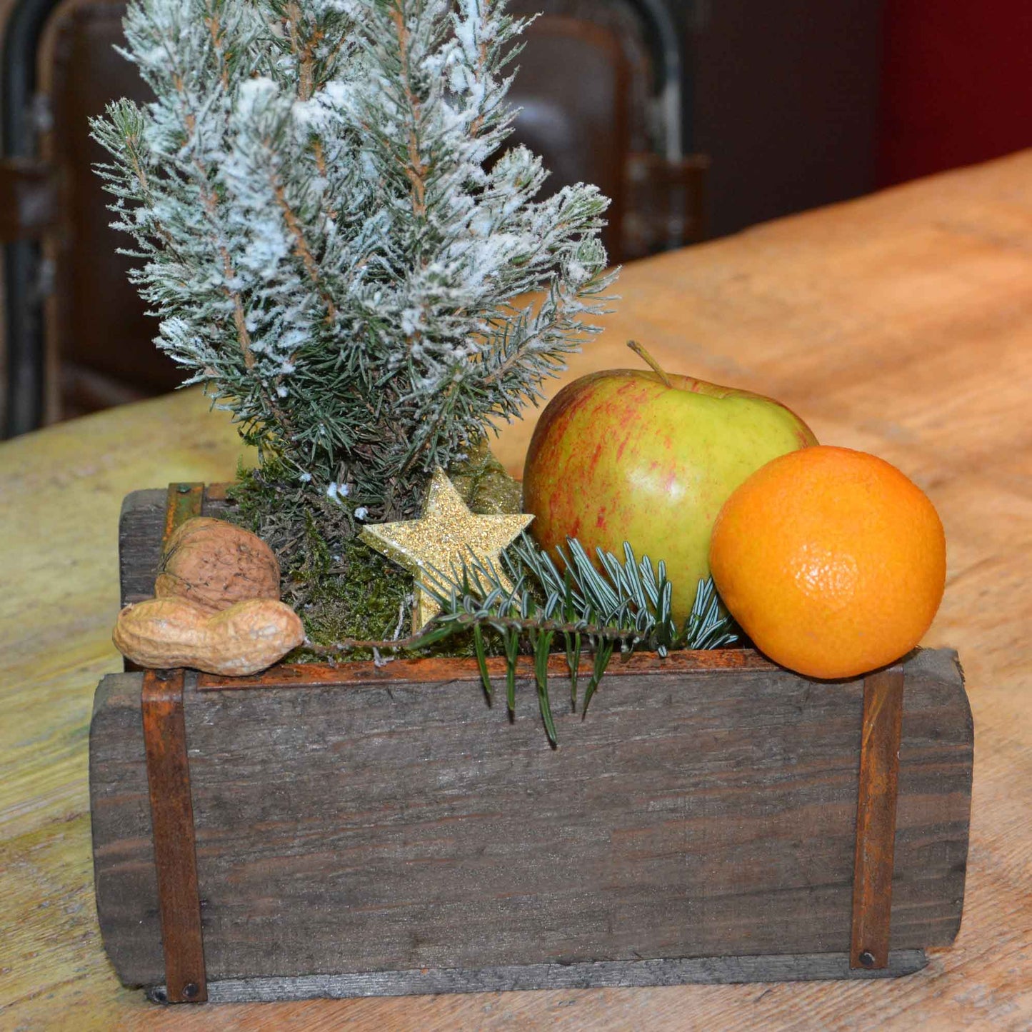 Pflanztopf Ziegelform Holz Natur 2er Set
