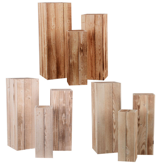 Holzsäulen 3 Set