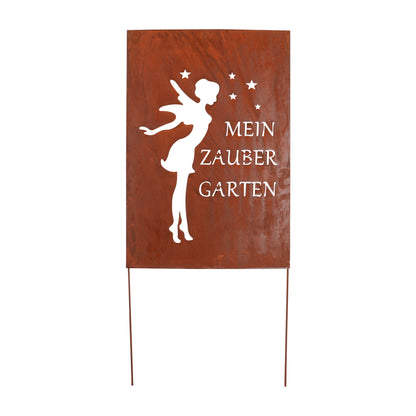 Roststecker Schild Zaubergarten