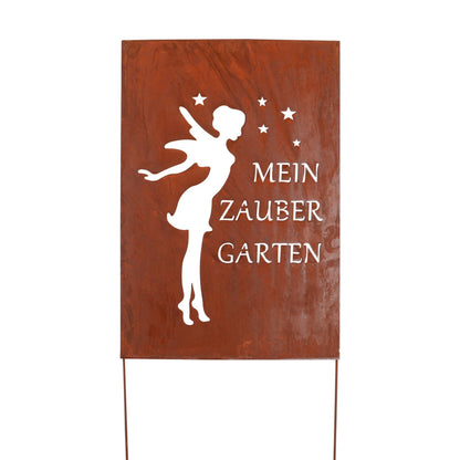 Roststecker Schild Zaubergarten