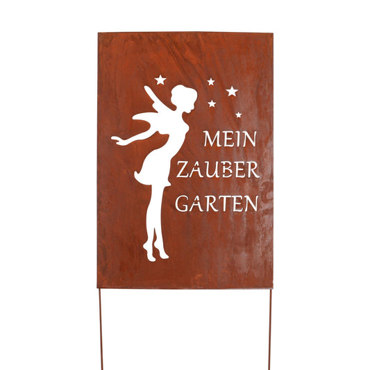 Roststecker Schild Zaubergarten