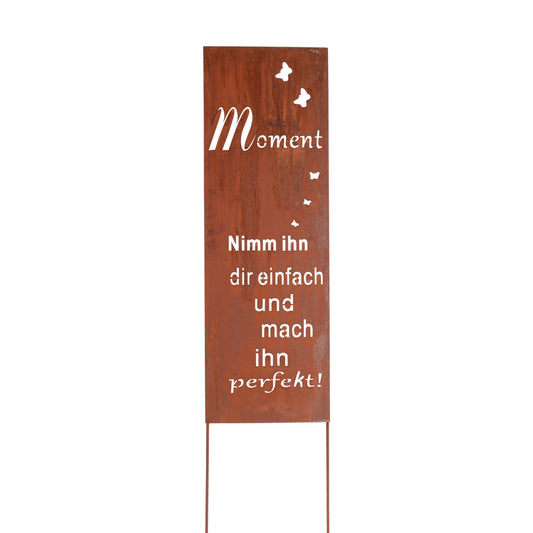 Roststecker Schild Spruch Moment