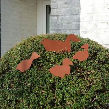 Gartenstecker Entenfamilie 4er Set