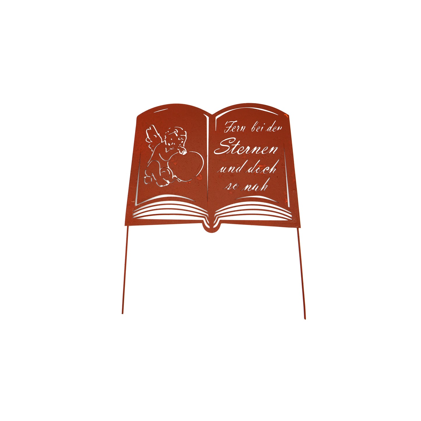 Grabstecker Rostoptik Buch