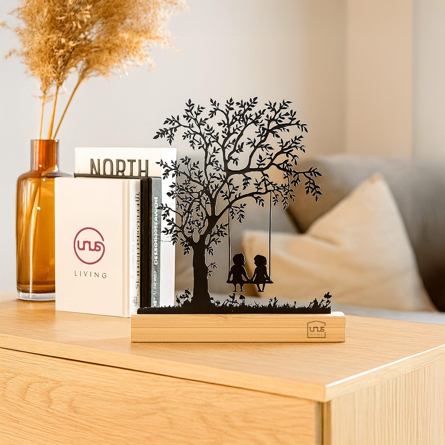 Aufsteller Baum mit Kind