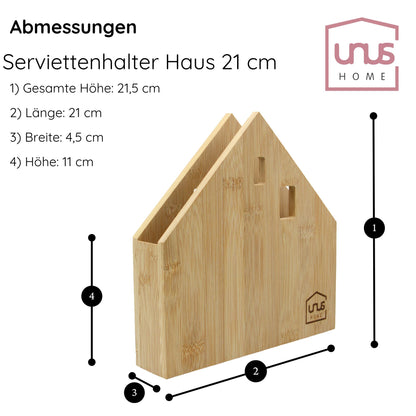 Serviettenhalter Hausform Bambusholz