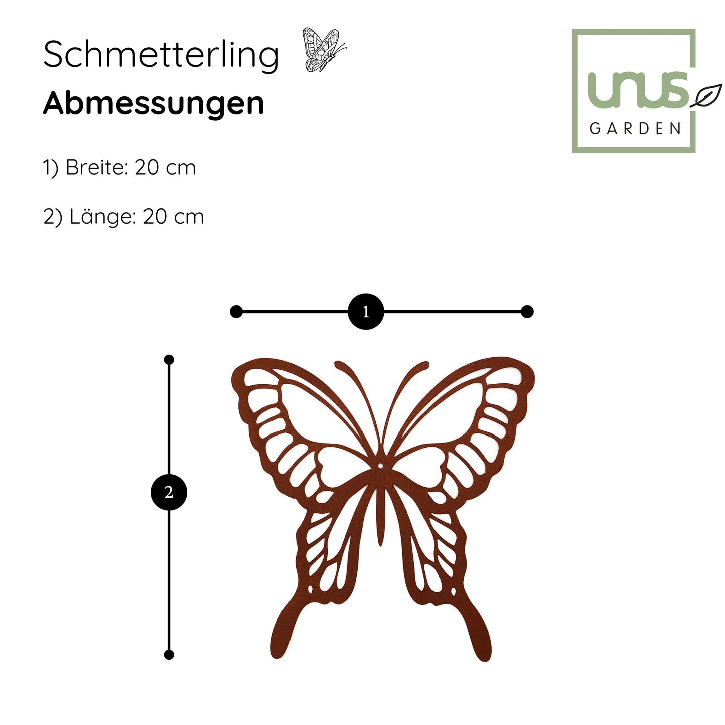 Baumstecker Rost Schmetterling
