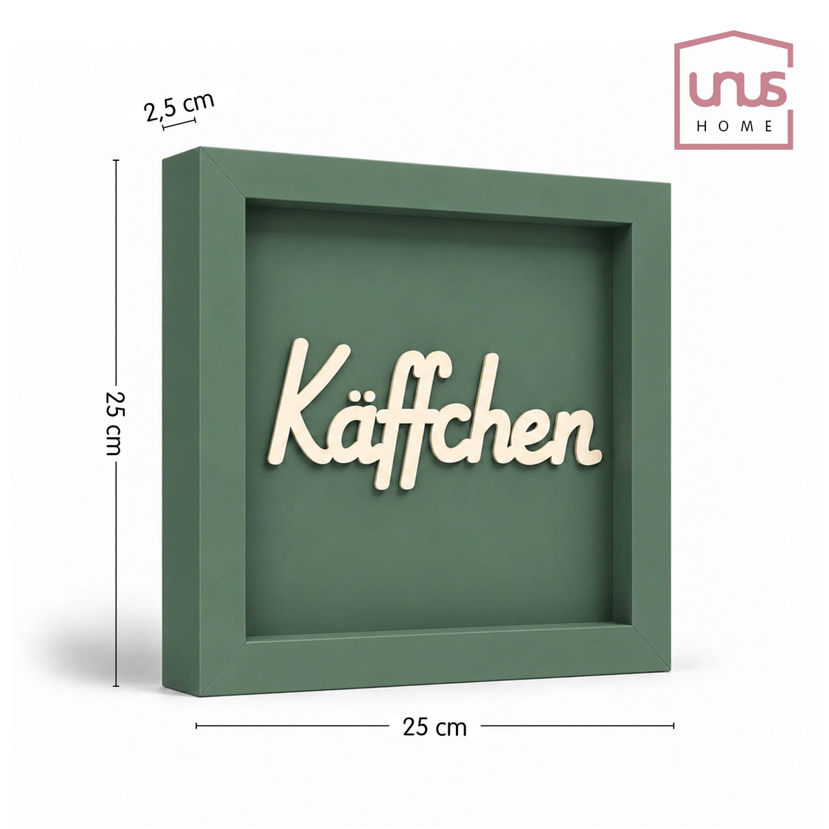 Holz Bilderrahmen 3D "Käffchen" in verschiedenen Farben