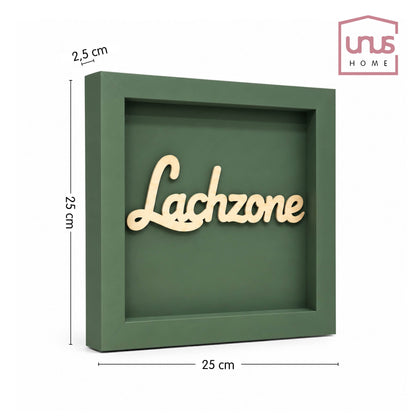 Holz Bilderrahmen 3D "Lachzone" in verschiedenen Farben